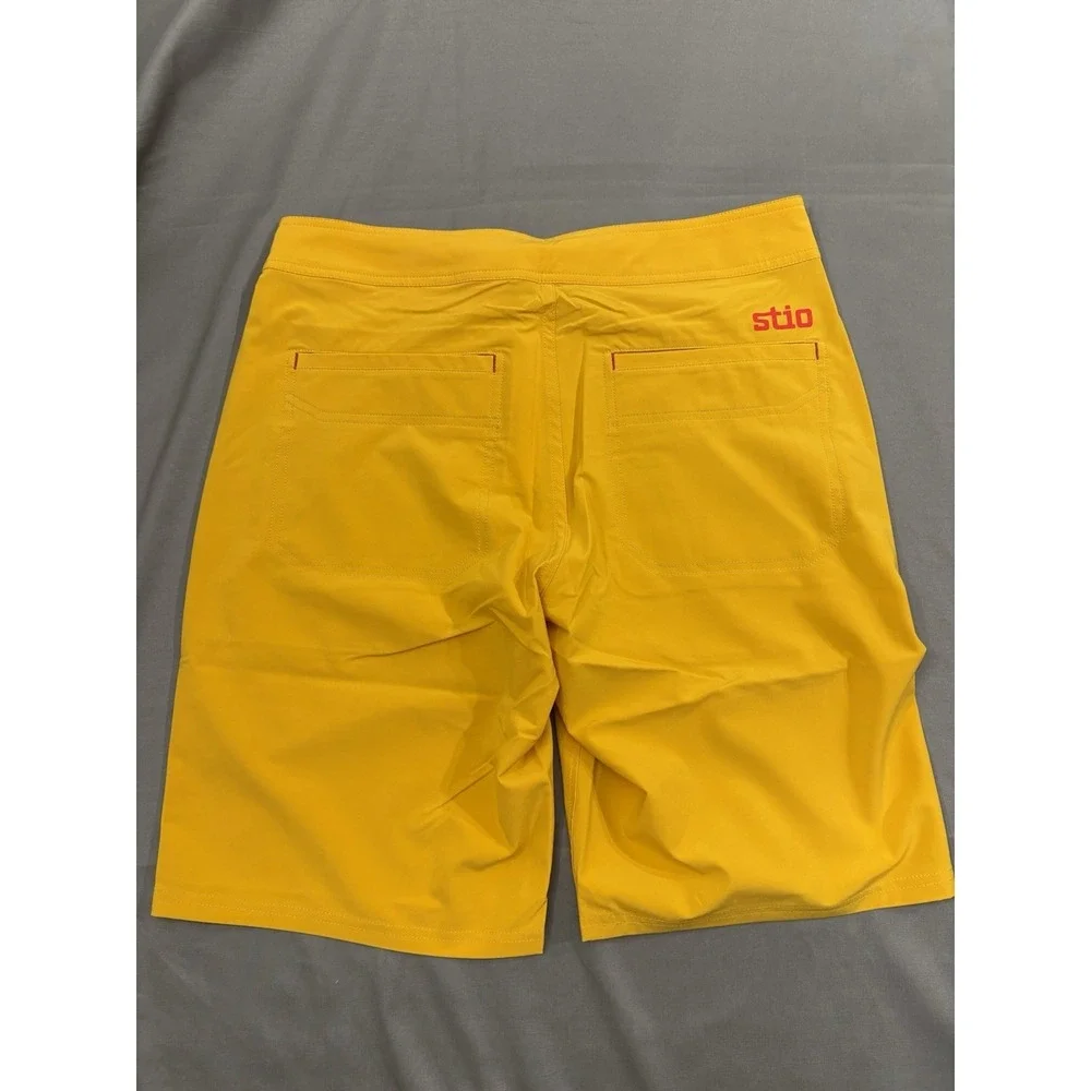 Stio Board Shorts Men's 32 Yellow (Pollen) Quick Dry Swim Outdoor